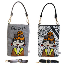 画像をギャラリービューアに読み込む, 携帯・スマホ ポシェット GOSSIP 英字柄 Lita リタちゃん 0022-11