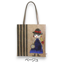 画像をギャラリービューアに読み込む, トートバッグ 縦型 ブラックハット LITA リタちゃん A039D