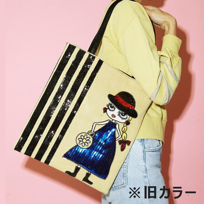 トートバッグ 縦型 ブラックハット LITA リタちゃん A039D