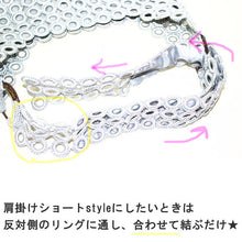 画像をギャラリービューアに読み込む, ショルダー ハンド トート 3wayバッグ ハンドメイド 編みバッグ v1011