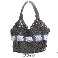 画像をギャラリービューアに読み込む, トートバッグ ハンドメイド 編みバッグ v1020
