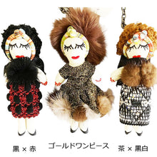 画像をギャラリービューアに読み込む, チャーム キーリング お人形