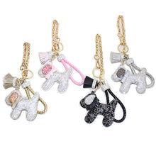 画像をギャラリービューアに読み込む, チャーム キーリング きらきらドッグ