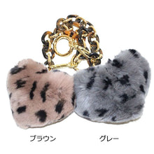 画像をギャラリービューアに読み込む, チャーム キーリング ファー ハート