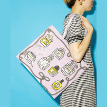 画像をギャラリービューアに読み込む, トートバッグ 香水モチーフ 横型