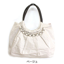画像をギャラリービューアに読み込む, トートバッグ 軽量 パールモチーフ