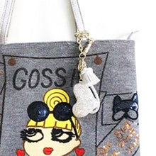 画像をギャラリービューアに読み込む, チャーム キーリング きらきら ハート