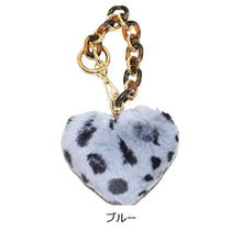 画像をギャラリービューアに読み込む, チャーム キーリング ファー ハート