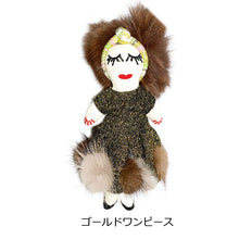 画像をギャラリービューアに読み込む, チャーム キーリング お人形