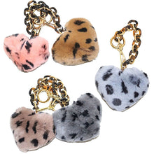 画像をギャラリービューアに読み込む, チャーム キーリング ファー ハート