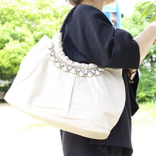 画像をギャラリービューアに読み込む, トートバッグ 軽量 パールモチーフ