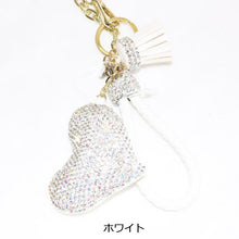 画像をギャラリービューアに読み込む, チャーム キーリング きらきら ハート