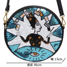 画像をギャラリービューアに読み込む, ポシェット 丸型 スパンコール お人形 0018