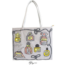 画像をギャラリービューアに読み込む, トートバッグ 香水モチーフ 横型