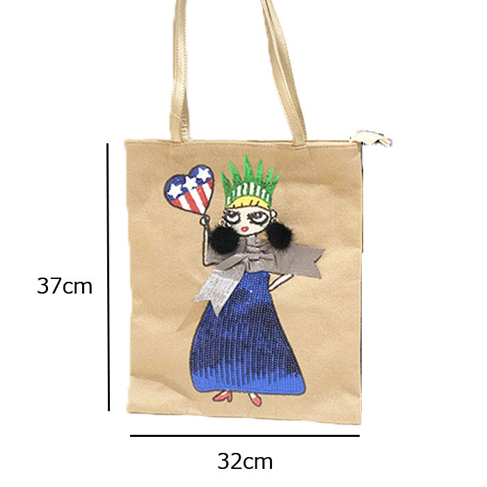 トートバッグ アメリカ ファーピアス LITA リタちゃん L108 – babi